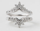 1/3ct. t.w. Diamond Wedding Guard Ring in 14K White Gold