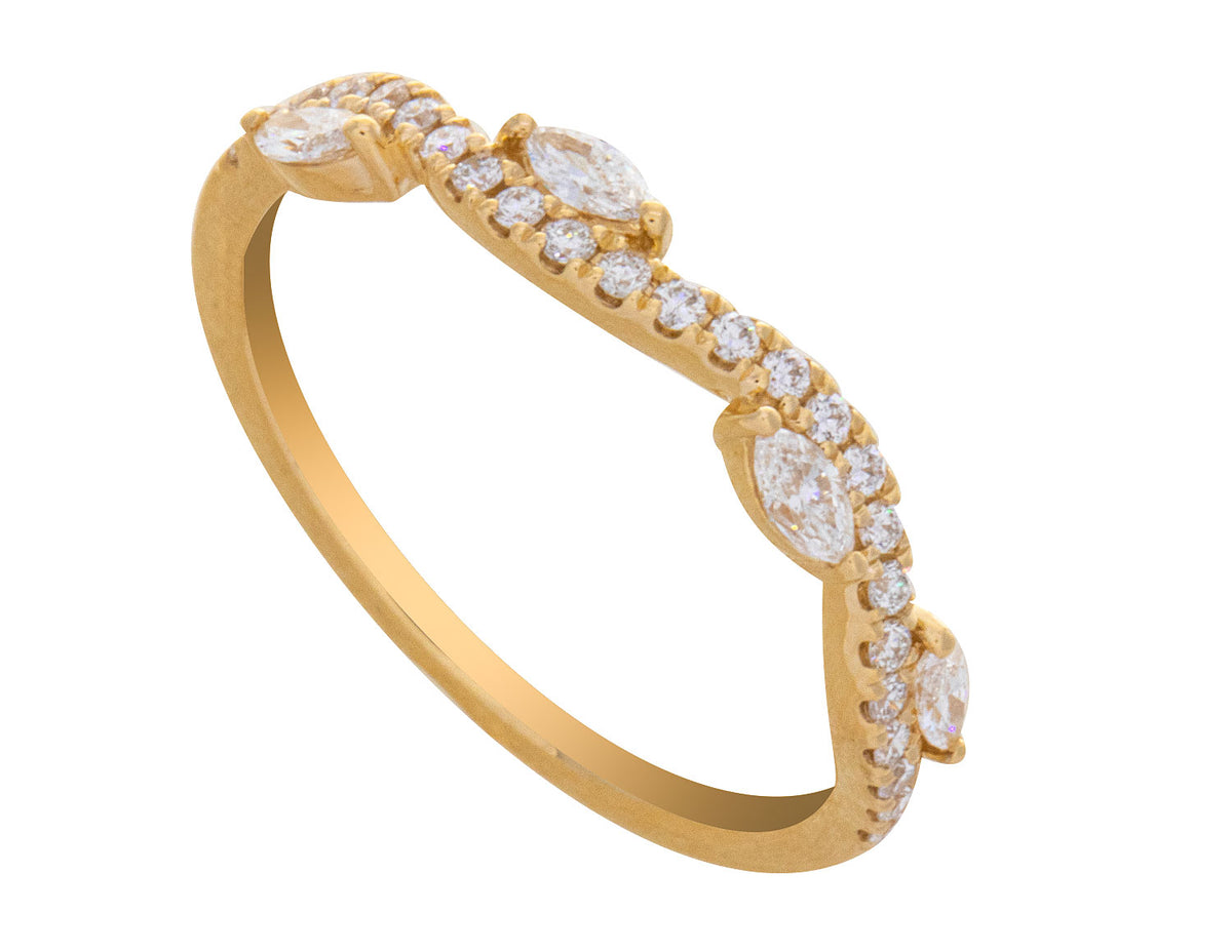 1/3ct. t.w. Diamond Anniversary Ring in 14K Yellow Gold