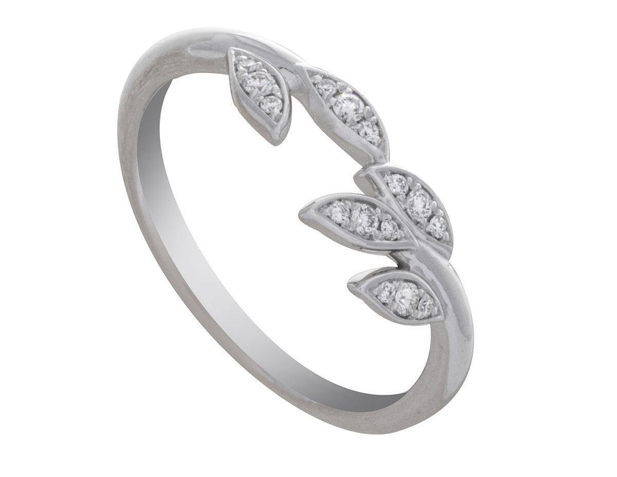 1/10ct. t.w. Diamond Anniversary Ring in 14K White Gold