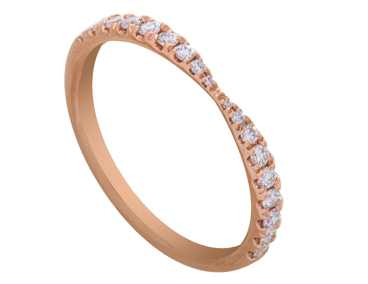 1/4ct. t.w. Diamond Anniversary Ring in 14K Rose Gold
