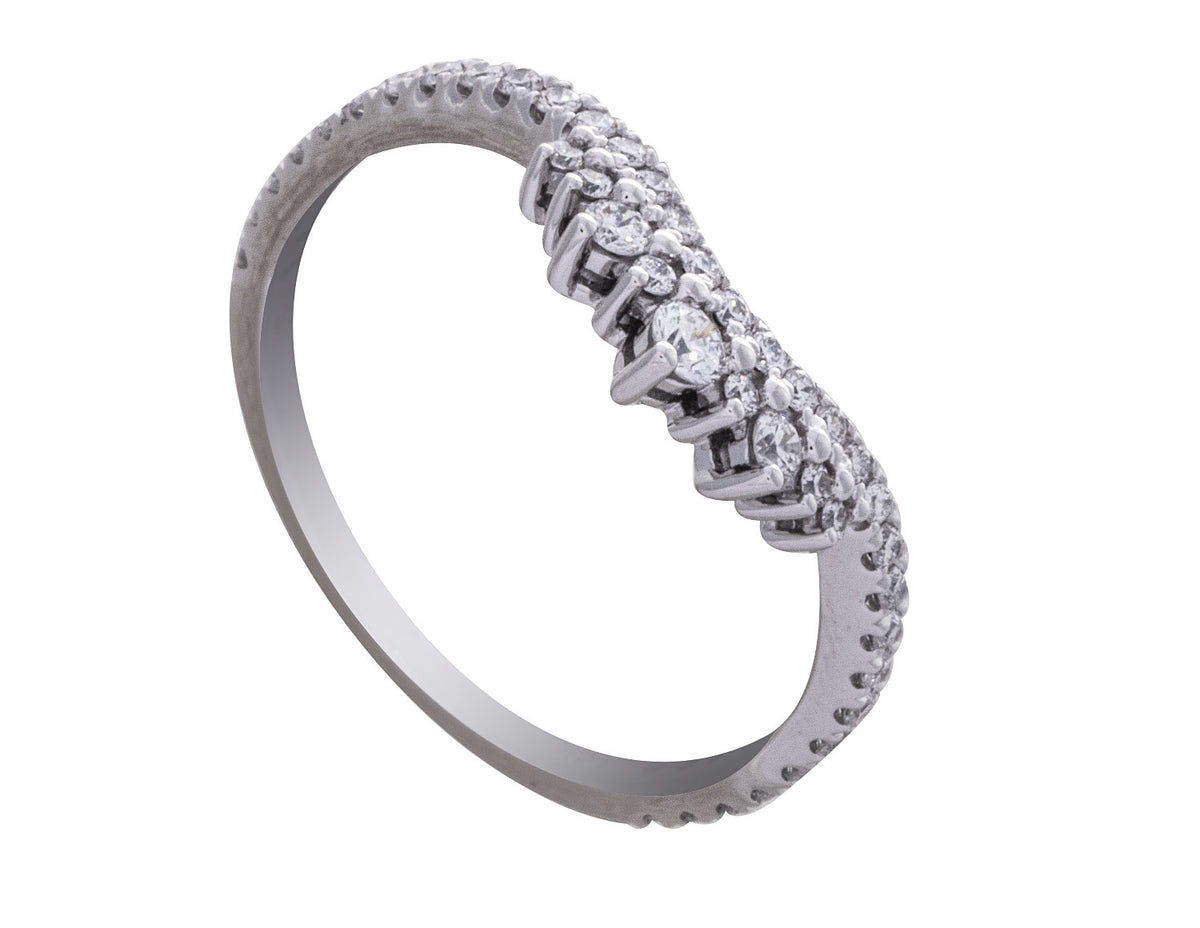 1/3ct. t.w. Diamond Anniversary Ring in 14K White Gold