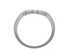 1/4ct. t.w. Diamond Curved Anniversary Ring in 14K White Gold