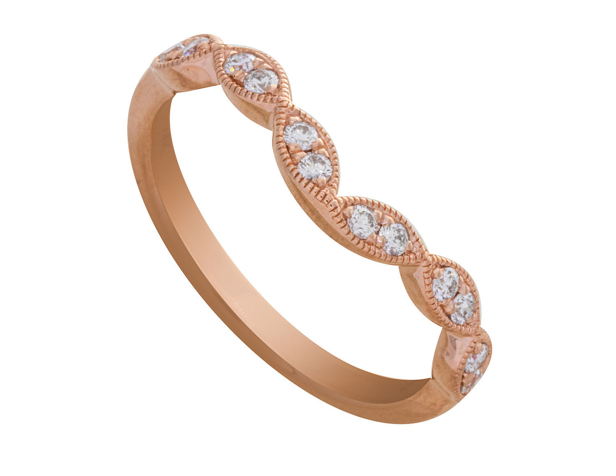 1/6ct. t.w. Diamond Anniversary Ring in 14K Rose Gold