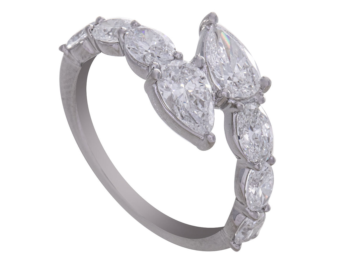 Lab Grown Diamond Ring in 14K White Gold