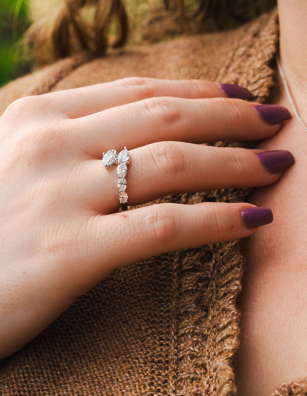 Lab Grown Diamond Ring in 14K White Gold