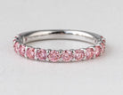1ct. t.w. Pink Newborn Lab-Created Diamond Anniversary Ring in 14K White Gold