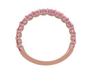 1ct. t.w. Pink Newborn Lab-Created Diamond Anniversary Ring in 14K Rose Gold
