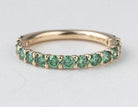 1ct. t.w. Green Newborn Lab-Created Diamond Anniversary Ring in 14K Yellow Gold