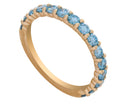 1ct. t.w. Blue Newborn Lab-Created Diamond Anniversary Ring in 14K Yellow Gold