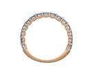 1ct. t.w. Blue Newborn Lab-Created Diamond Anniversary Ring in 14K Yellow Gold