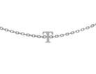 Block Letter T Initial Bracelet in Stainless Steel