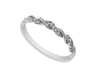 1/10ct. t.w. Diamond Braided Ring in 14K White Gold