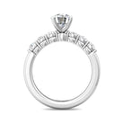 5/8ct. t.w. Round Cut Diamond Engagement Ring in 14K White Gold