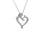 .01ct. Diamond Pendant in Sterling Silver