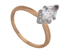 1 1/10ct. Marquise Cut Diamond Solitaire Engagement Ring in 14K Yellow Gold