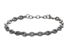 7.5" Bean Link Bracelet in Stainless Steel