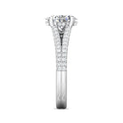 2/5ct. t.w. Oval and Round Cut Diamond Engagement Ring in 14K White Gold