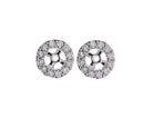 2/5ct. t.w. Diamond Halo Earring Jackets in 14K White Gold