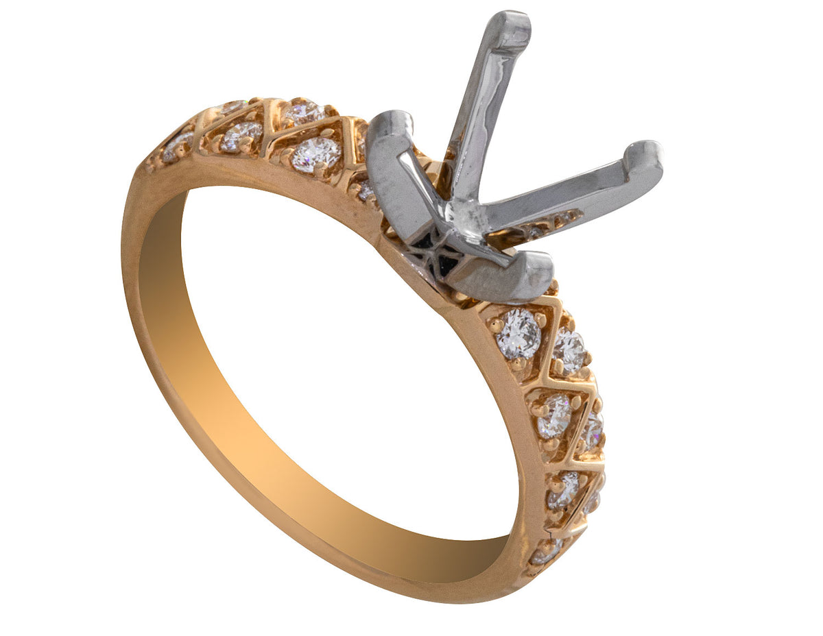 1/4ct. t.w. Diamond Engagement Ring in 14K Yellow Gold