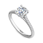 1/5ct. t.w. Round Cut Diamond Engagement Ring in 14K White Gold