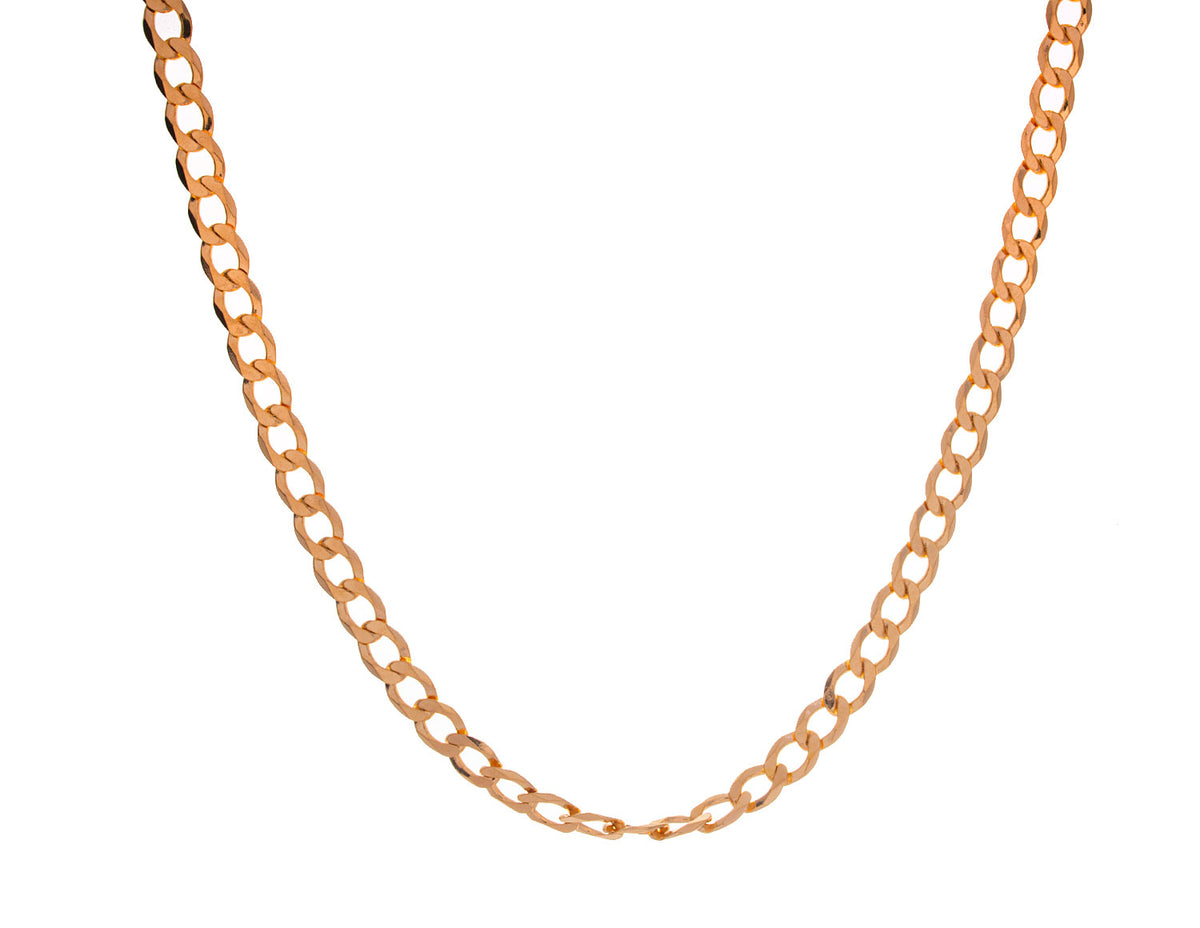 20" Polished Curb Chain in Vermeil