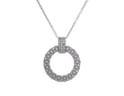 1/8ct. t.w. Diamond Circle Pendant in Sterling Silver
