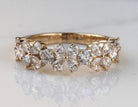 1 1/4ct. t.w. Pear and Round Cut Diamond Anniversary Ring in 14K Yellow Gold