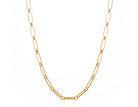 18" Oval and Round Open Link Chain in 14K Yellow Gold