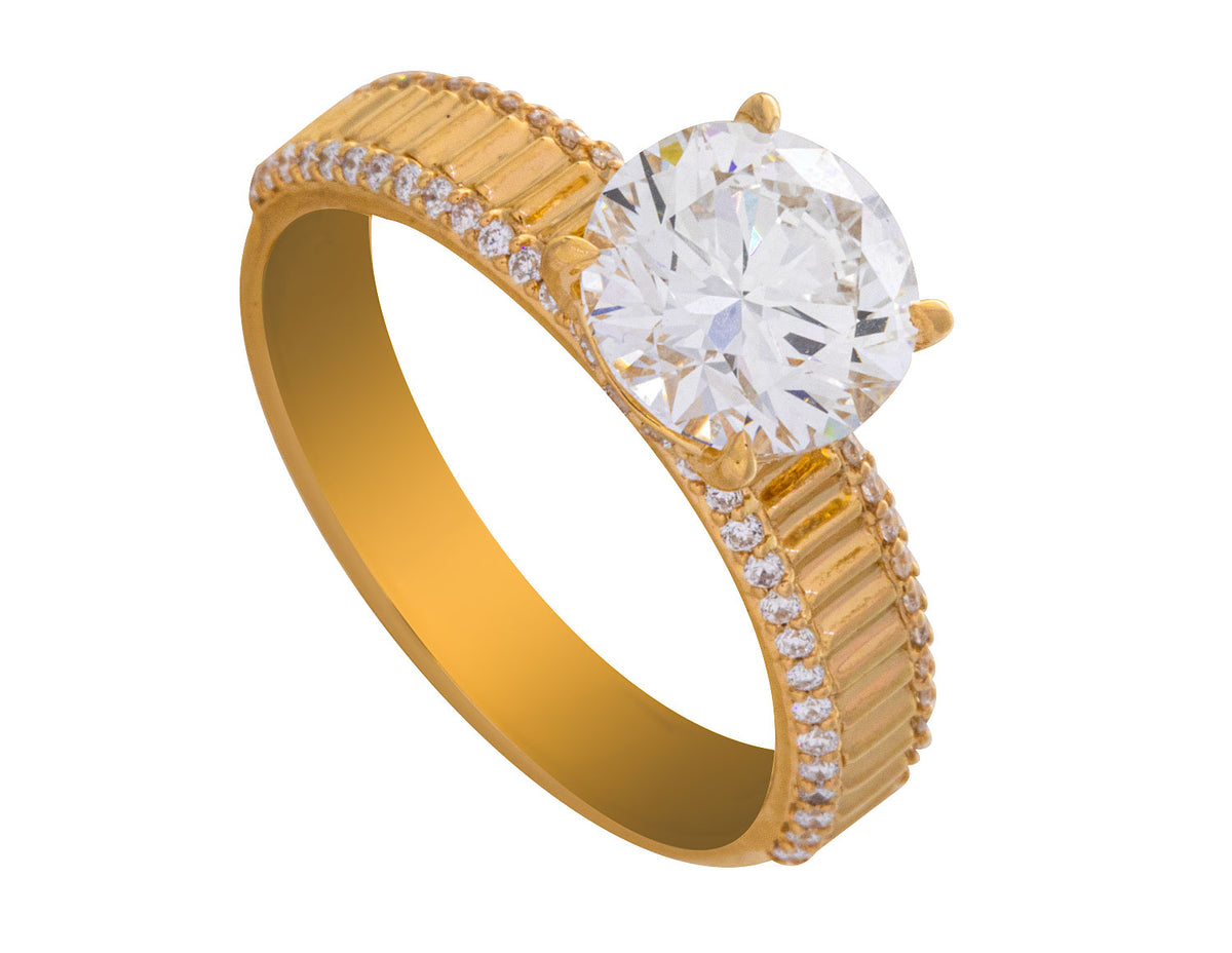 2 1/4ct. t.w. Newborn Lab Created Diamond Engagement Ring in 14K Yellow Gold