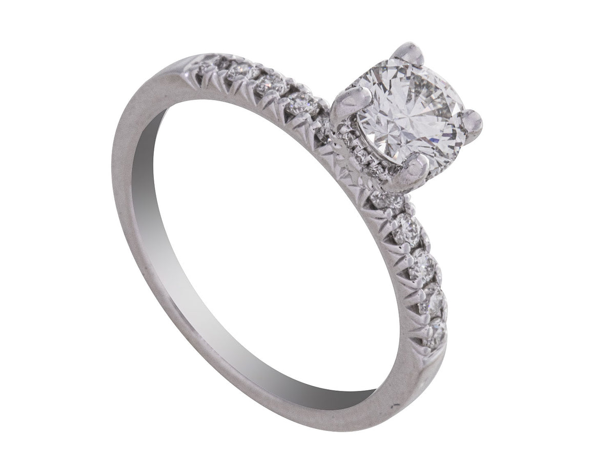 1ct. t.w. Newborn Lab Created Diamond Engagement Ring in 14K White Gold