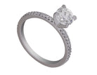 1 1/6ct. t.w. Round Cut Diamond Engagement Ring in 14K White Gold