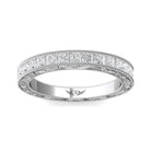 1/2ct. t.w. Princess Cut Diamond Wedding Ring in 14K White Gold