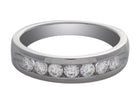 3/4ct. t.w. Round Cut Kesser 81 Diamond Men's Wedding Band in 14K White Gold