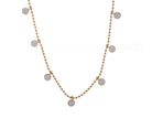 1 5/8ct. t.w. Round Cut Diamond Station Necklace in 14K Yellow Gold