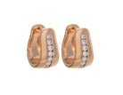 1/2ct. t.w. Diamond Hoop Earrings in Vermeil