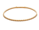 Diamond Cut Flexie Bangle Bracelet in 14K Yellow Gold