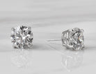 5ct. t.w. Round Brilliant Newborn Lab Created Diamon Stud Earrings in 14K White Gold