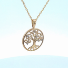 .05ct. t.w. Diamond Tree of Life Pendant in 14K White Gold