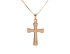 Polished Cross Pendant in 14K Yellow Gold