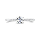 1/8ct. t.w. Round Cut Diamond Engagement Ring in 14K White Gold