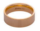 6mm Flat Plain Wedding Ring in 14K Yellow Gold