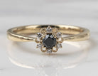 1/4ct. t.w. Black and White Diamond Promise Ring in 10K Yellow Gold