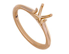 2.2mm Solitaire Engagement Ring in 14K Yellow Gold