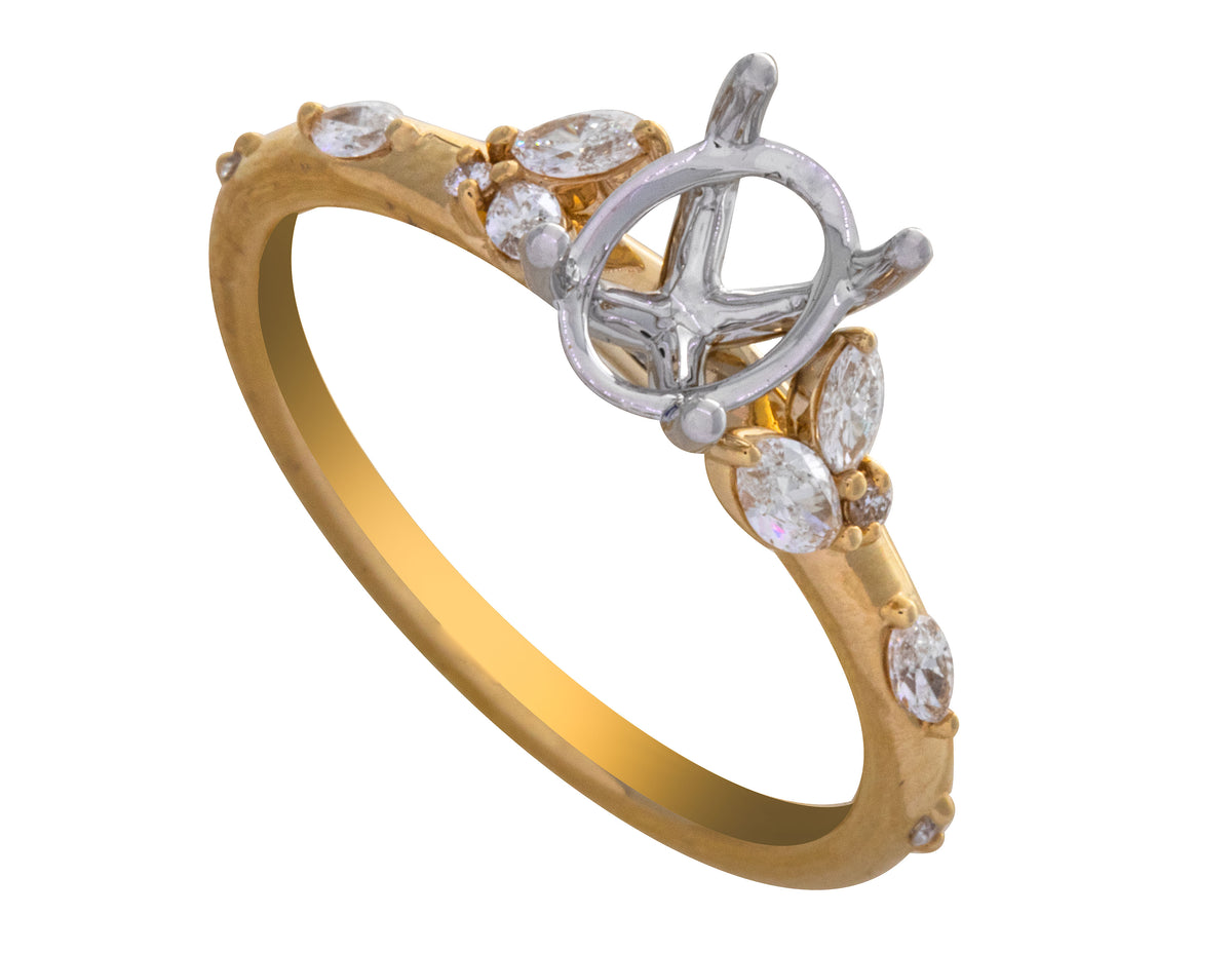 1/3ct. t.w. Diamond Engagement Ring in 14K Yellow Gold