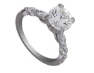 2/5ct. t.w. Lab Grown Diamond Engagement Ring in 14K White Gold