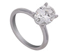 3ct. Oval Cut Newborn Lab Created Solitaire Engagement Ring in 14K White Gold