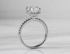 3.23ct. t.w. Round Cut Newborn Lab Created Diamond Engagement Ring in Platinum