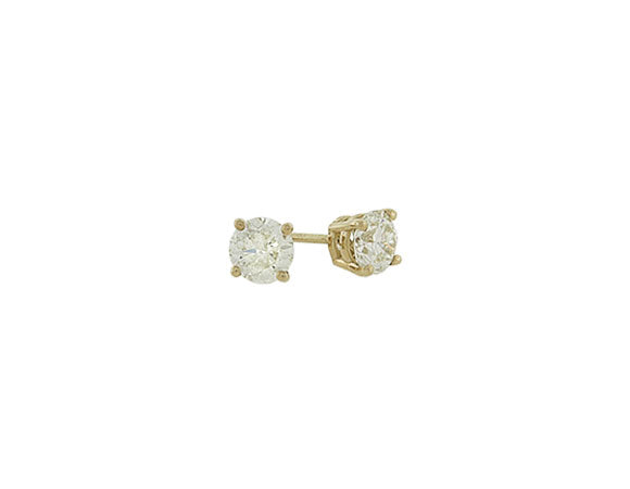 1ct. t.w. Diamond Stud Earrings in 14K Yellow Gold