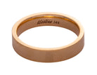 4mm Flat Plain Wedding Ring in 14K Yellow Gold