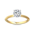 .04ct. t.w. Round Cut Diamond Engagement Ring in 14K Yellow and White Gold